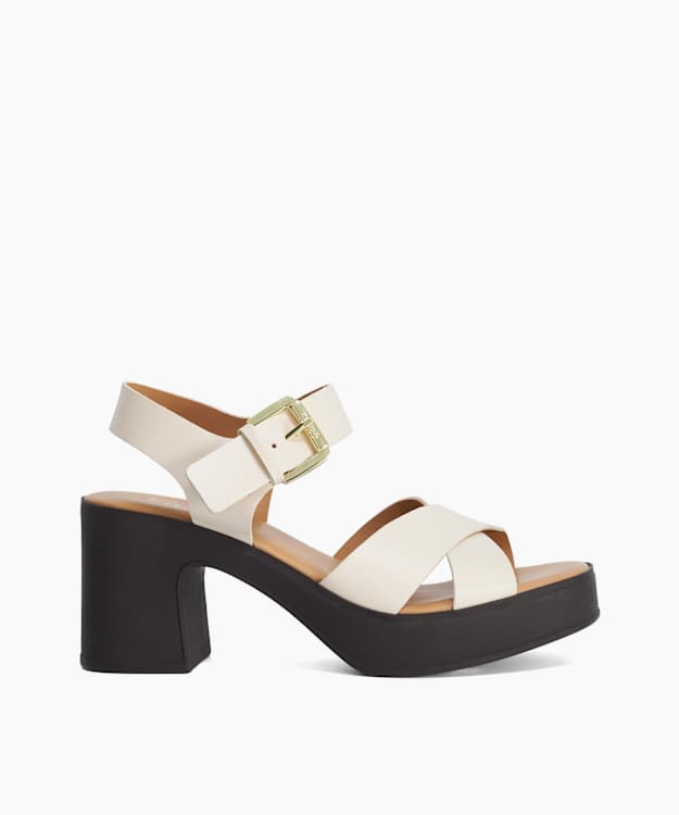 Judge Blush - Platform Leather Sandals