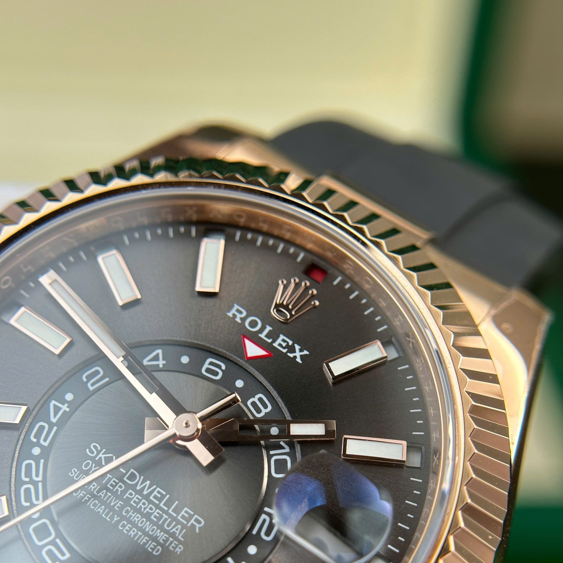 Rolex Sky-Dweller RG Plated Grey Dial 42mm Oysterflex Super Clone