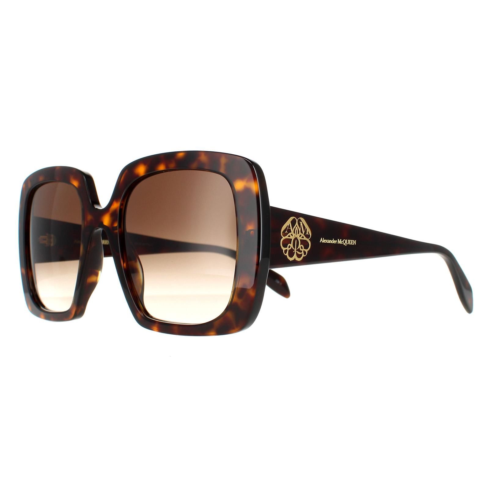 Alexander McQueen Square Tortoise Brown Gradient AM0378S