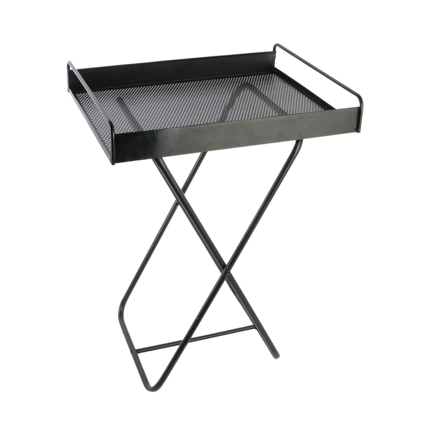 - Plateau table surélevé lao l. 44 x h. 61 cm noir