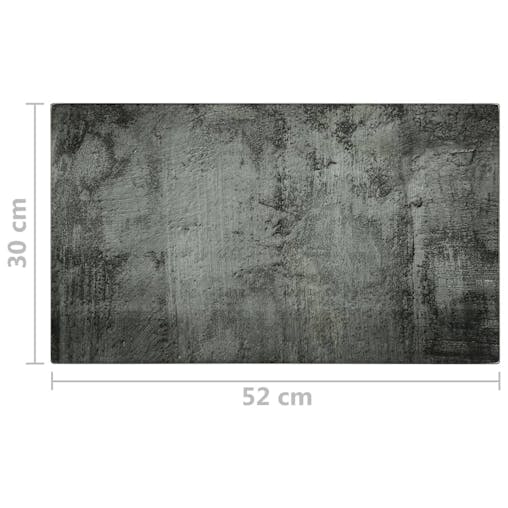 NNEVL Chopping Boards 2 pcs with Concrete Pattern Tempered Glass