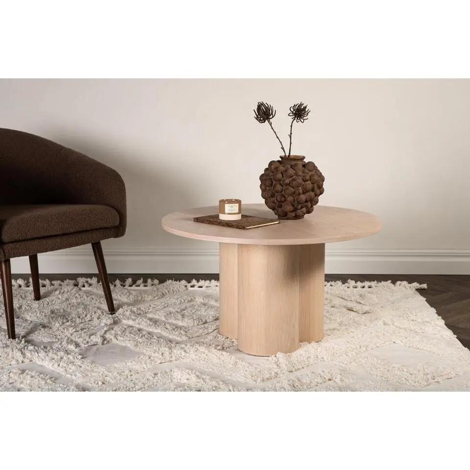 Svea - Rova ronde salontafel - ?80 cm - whitewash