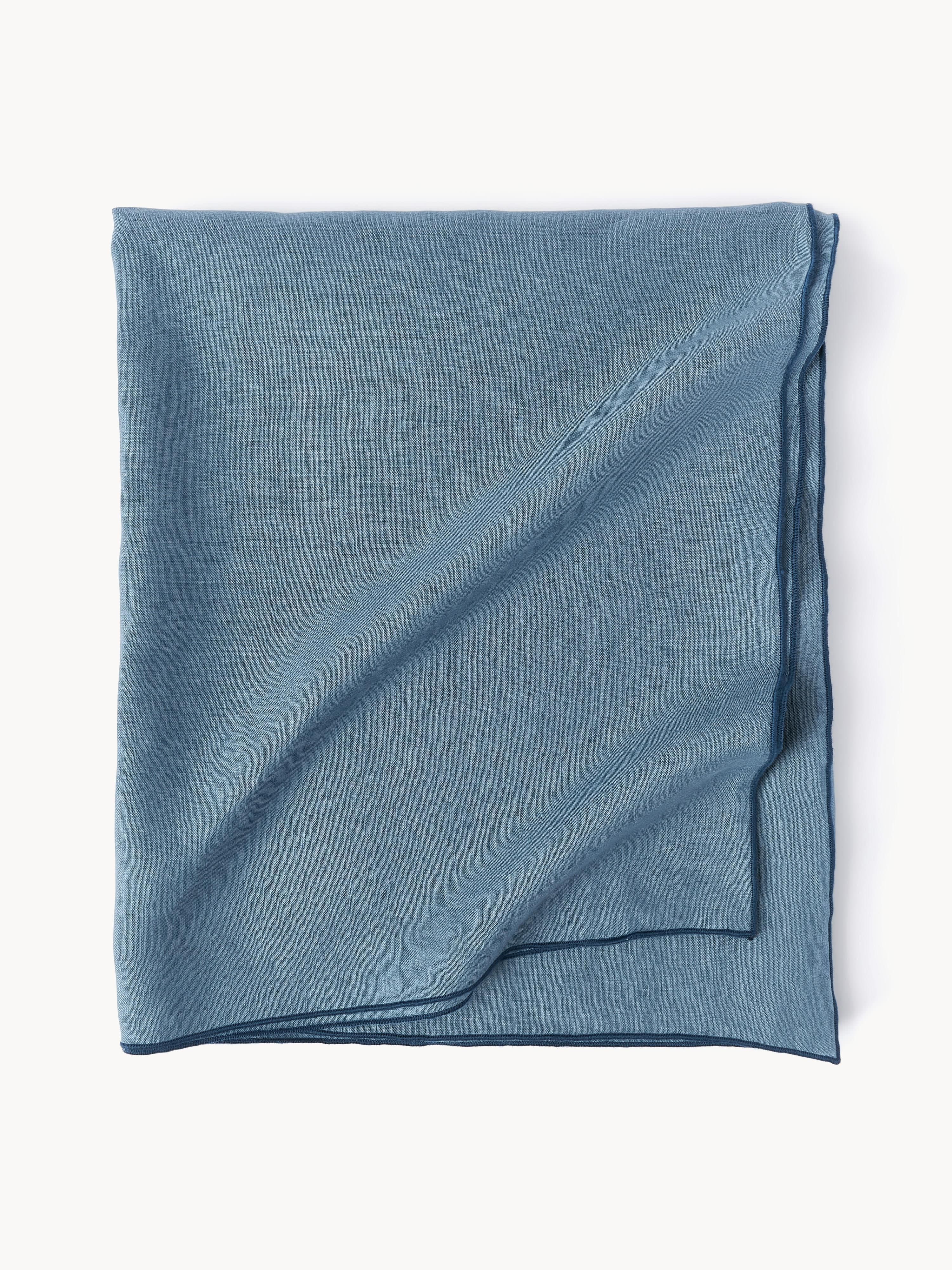 Leinen-Tischdecke Kennedy mit Umkettelung