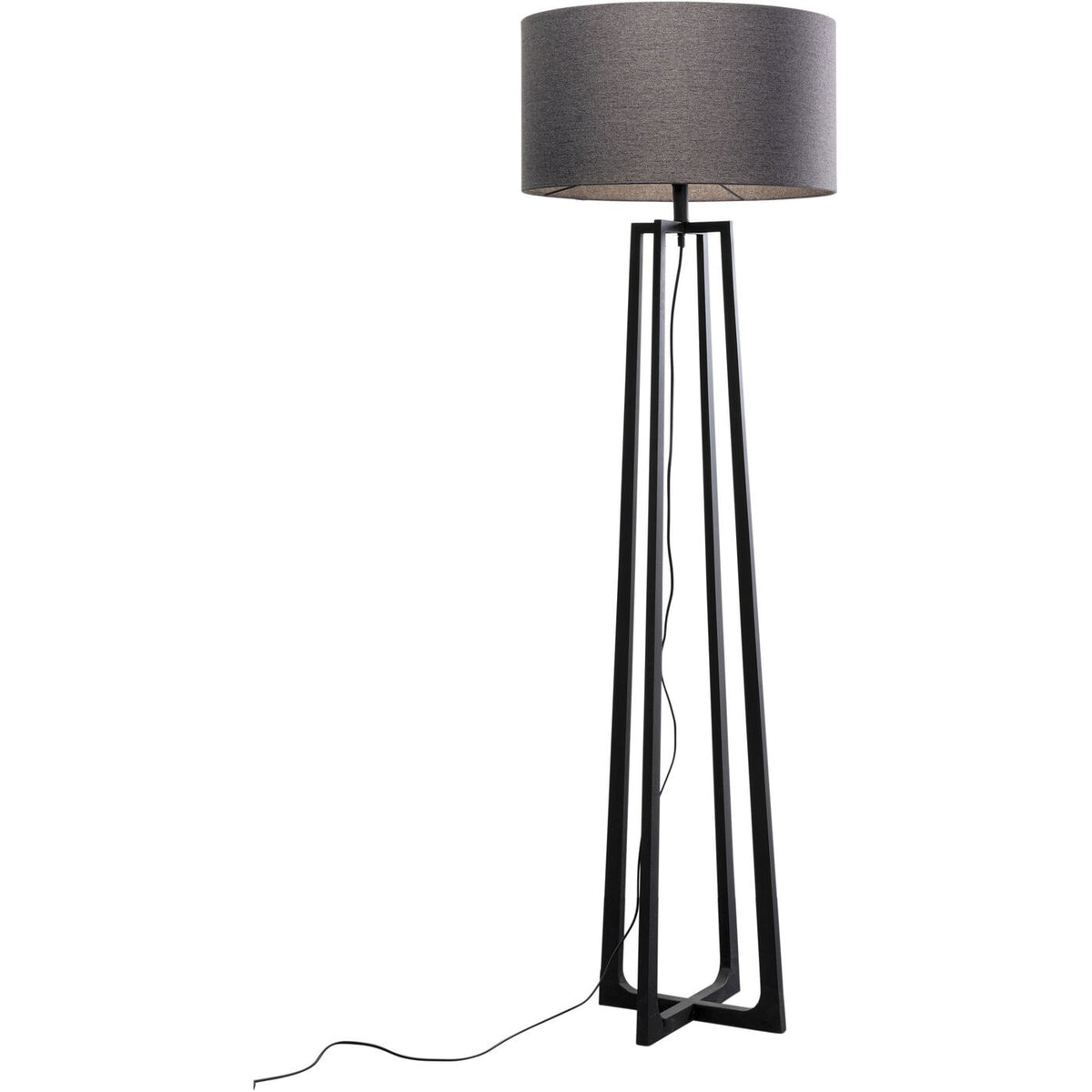 Kare Design Vloerlamp Timon 160cm zwart