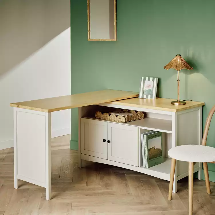 Habitat Bournemouth Office Desk - Beige
