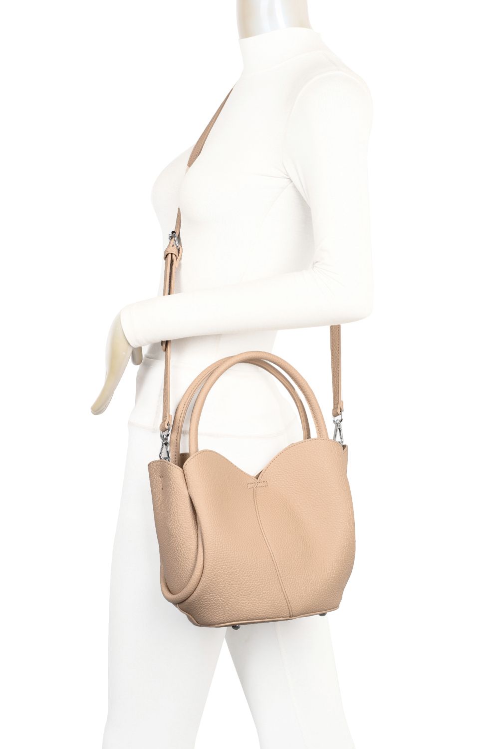 Fontanella Fashion The Petal 2in1 PU Leather Shoulder Hand Bag With an Extra Crossbody Bag