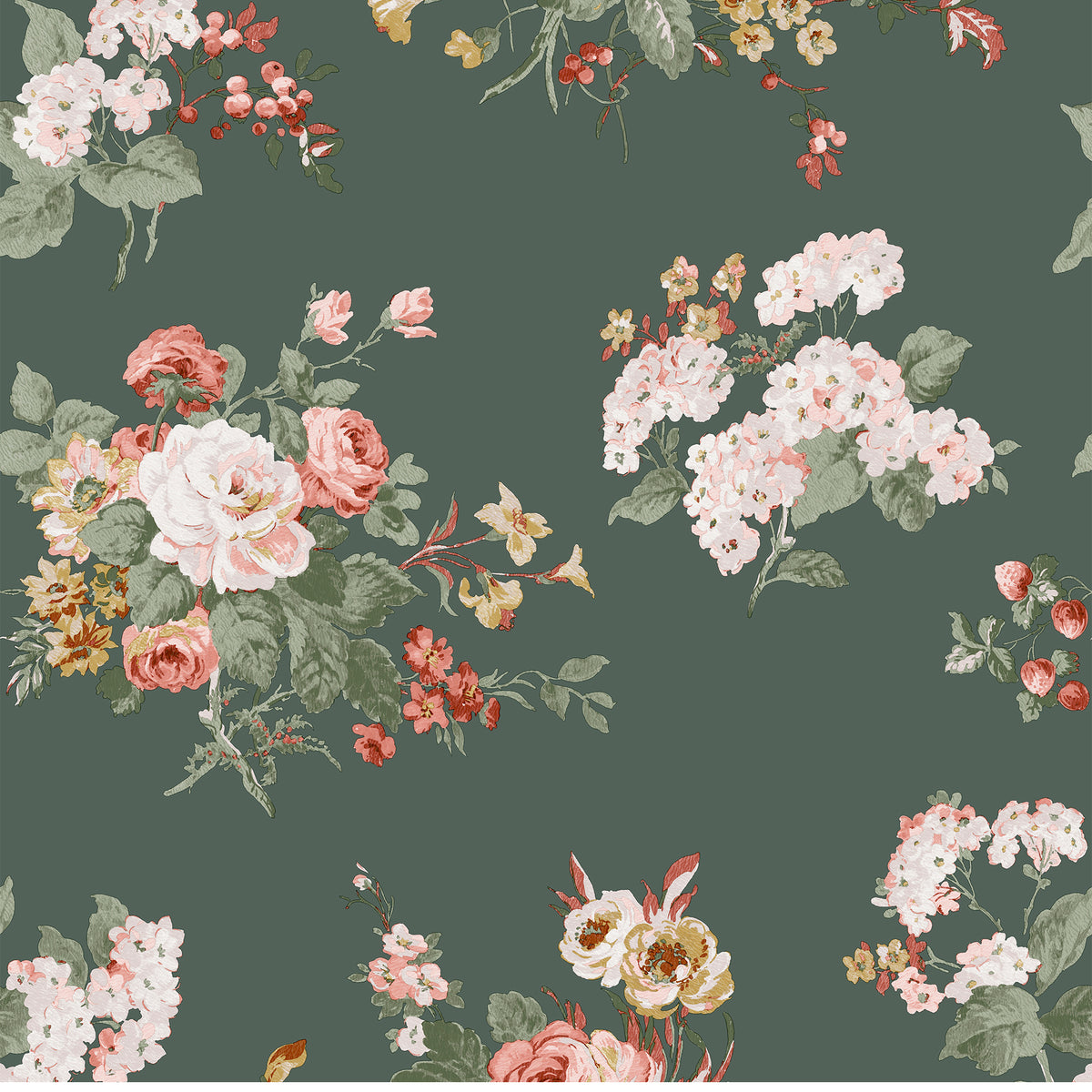 Laura Ashley Vliesbehang - Rosemore Fern - 10mx52cm