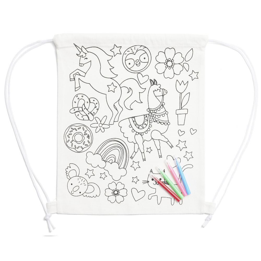Sac en tissu à colorier