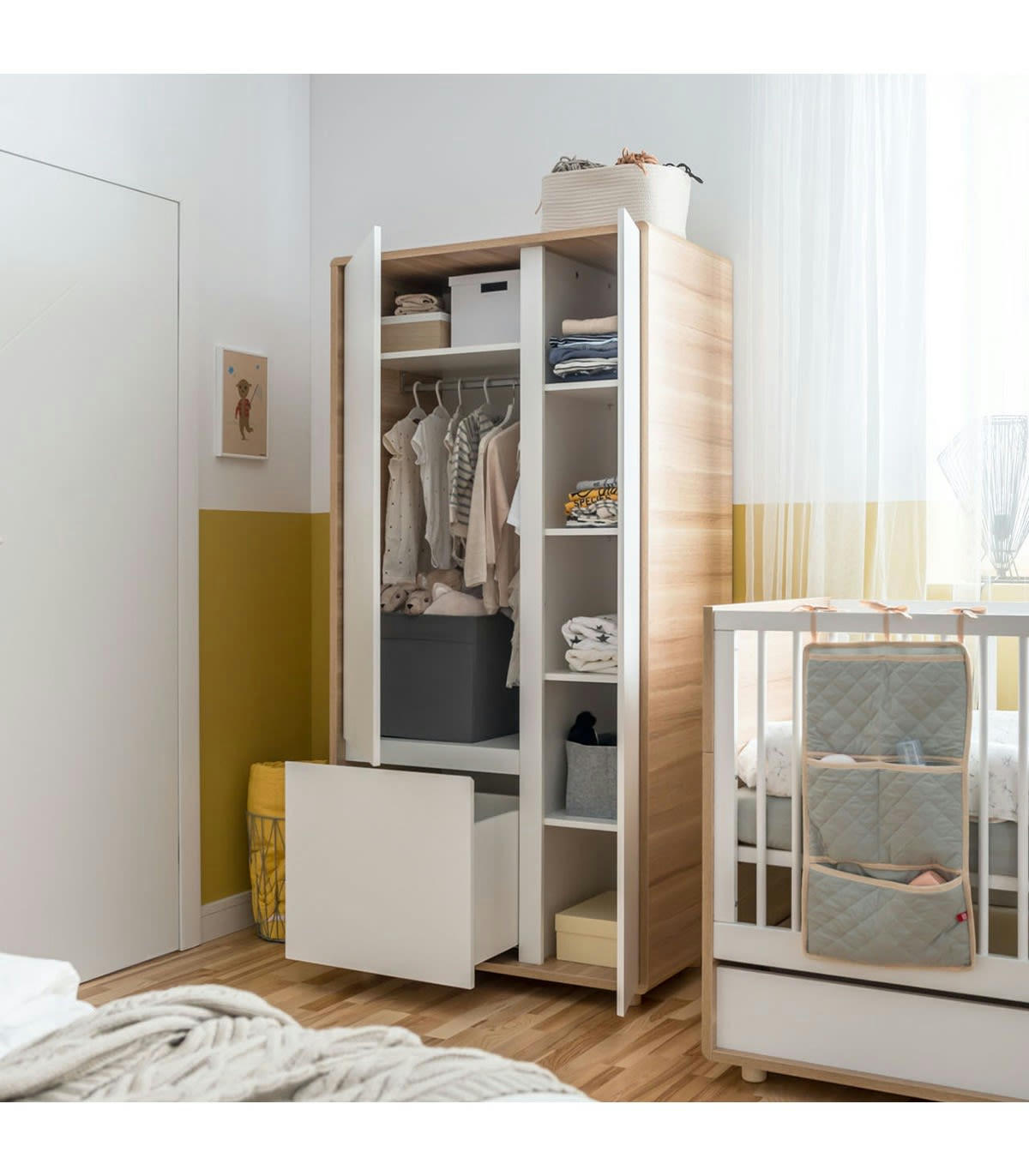 EVOLVE - Armoire 2 portes et 1 tiroir - H185 cm