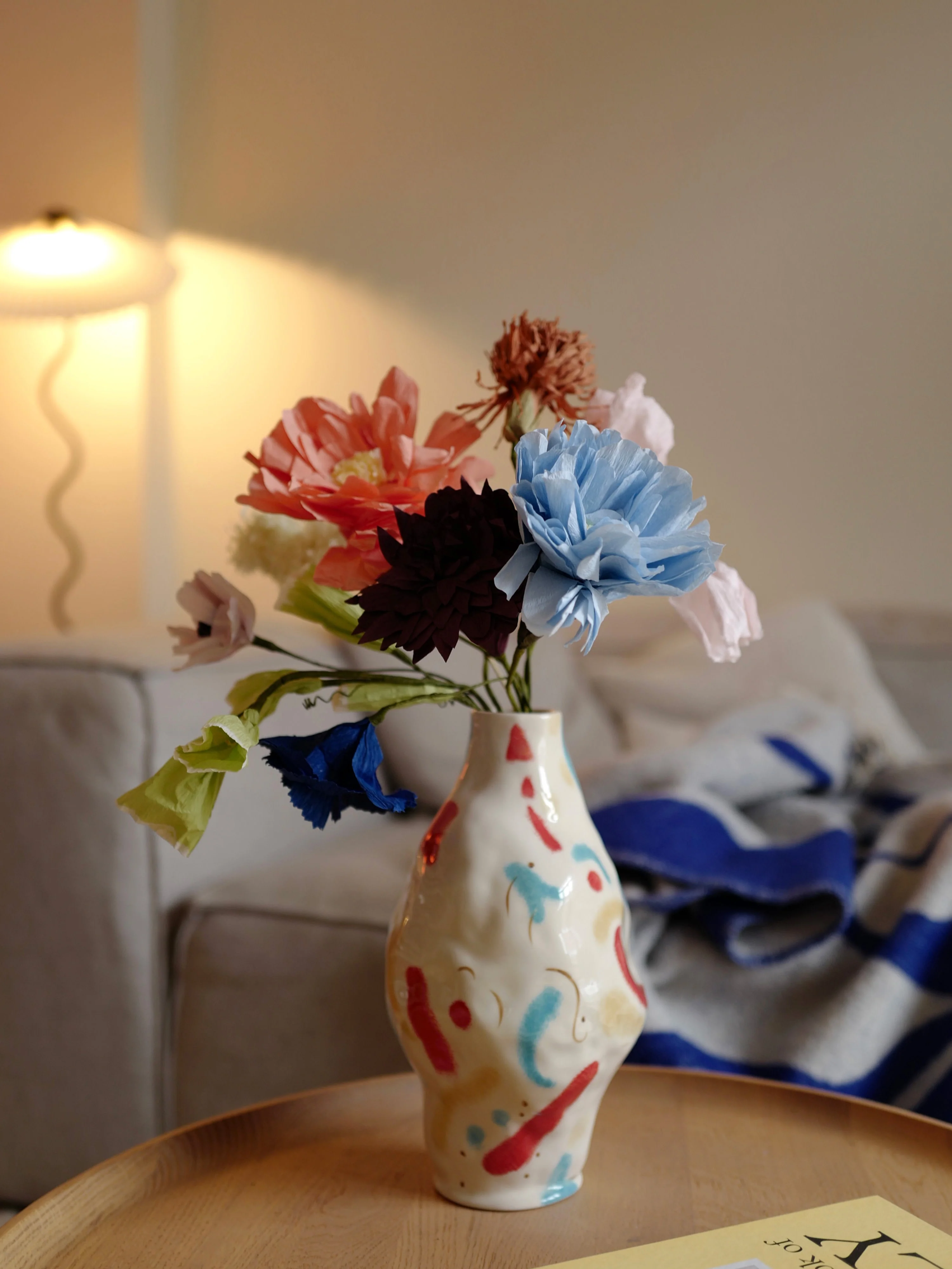 Handgefertigte Kunstblume Peony
