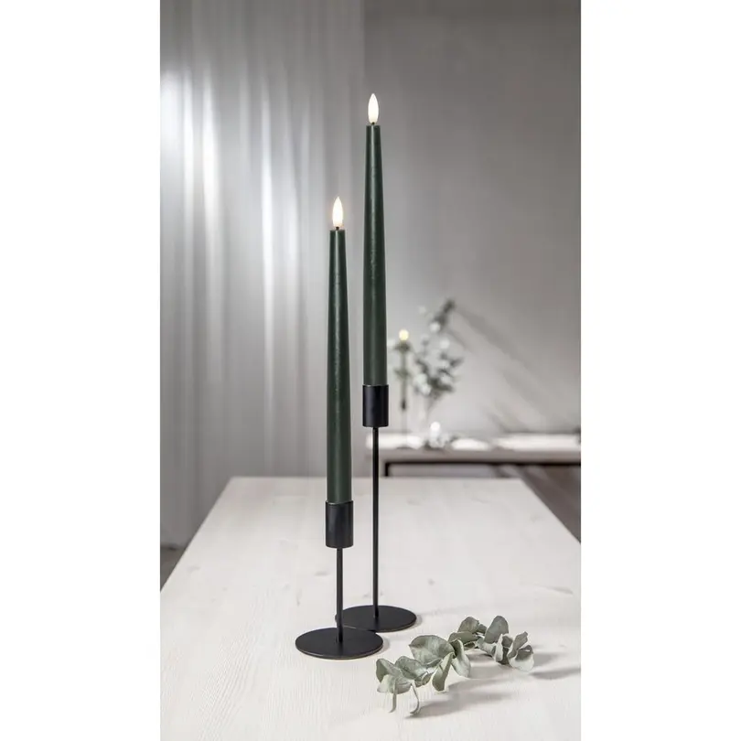 Stabkerze 2er-Set Flamme Slim