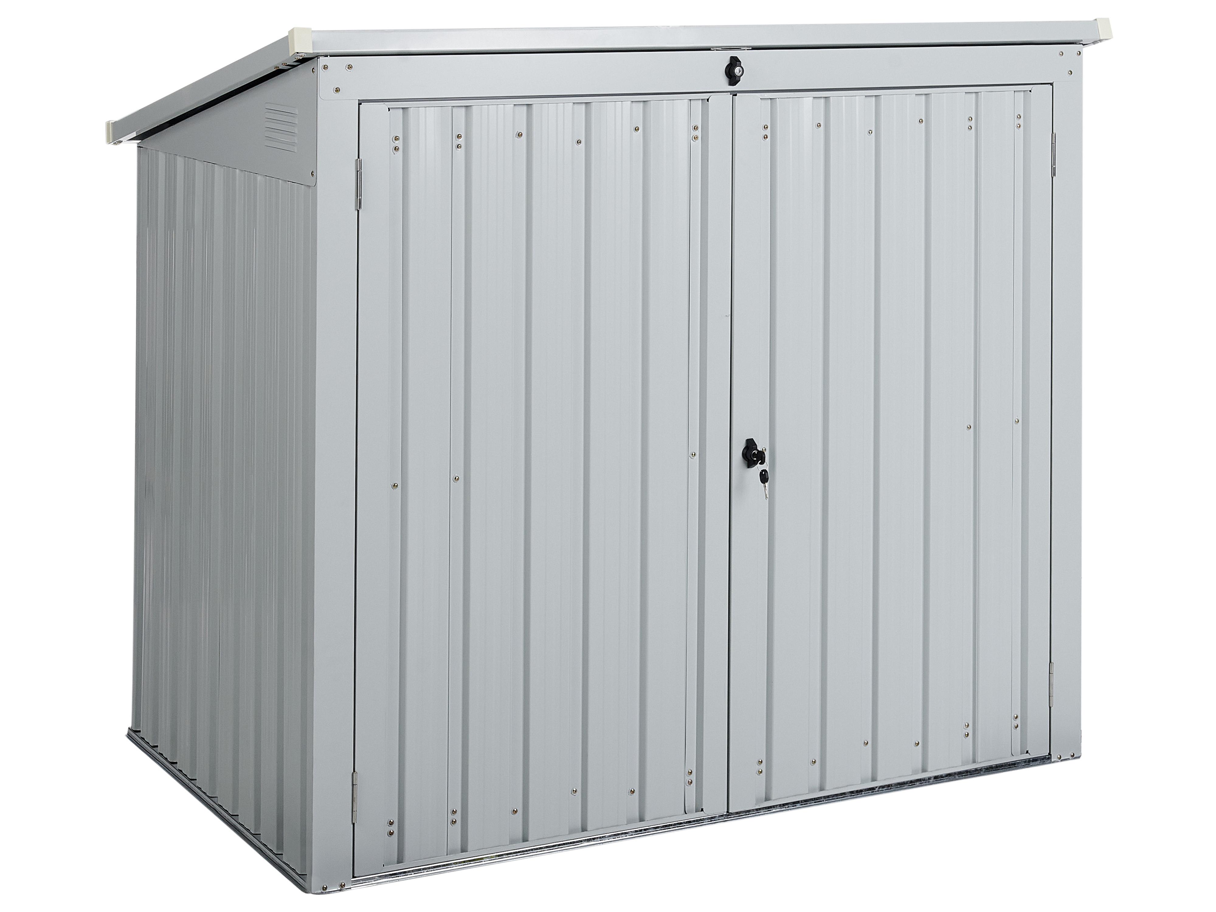 Tool Shed MOENA 158 cm 96 cm Light Grey