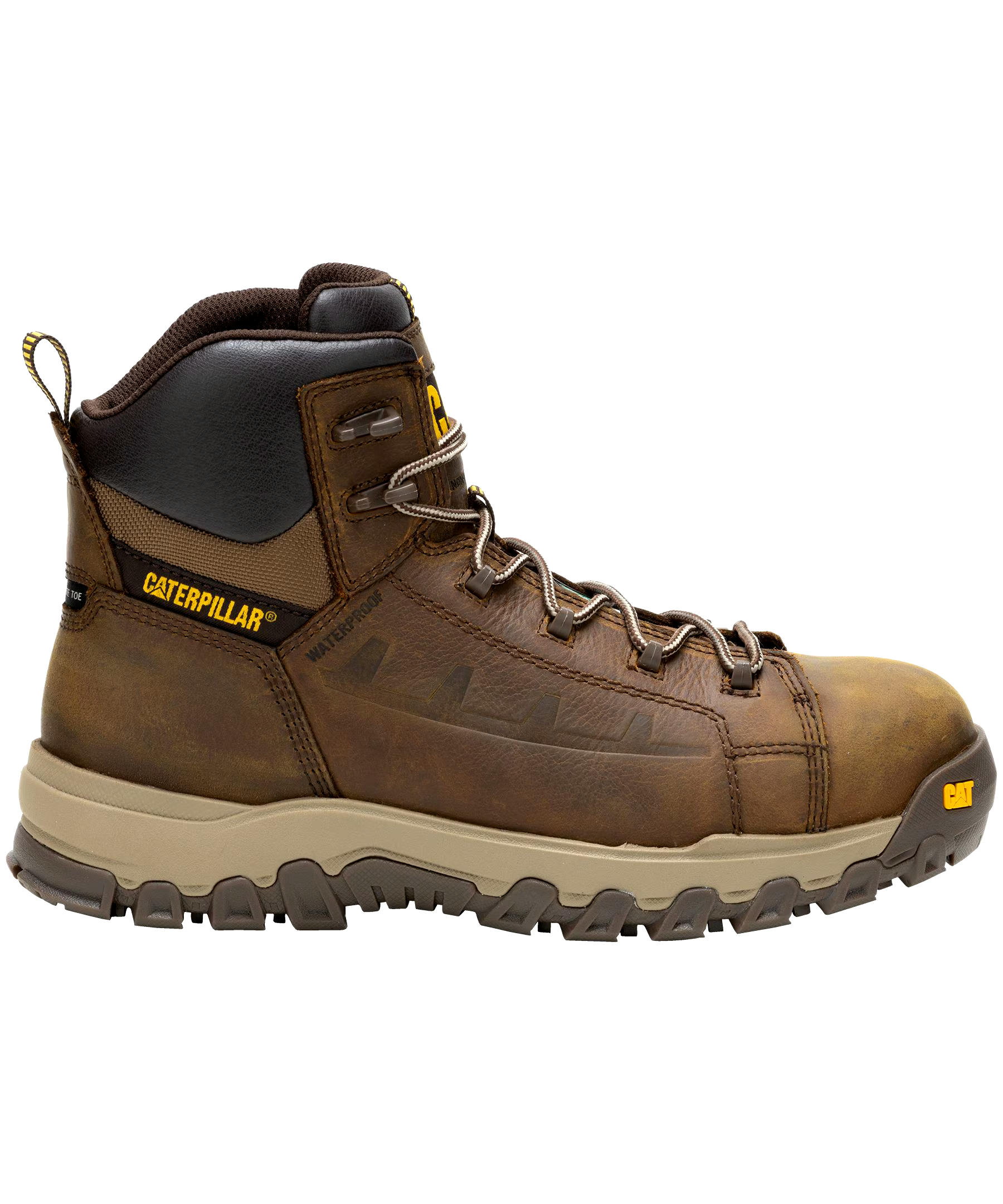 CAT Men's Threshold Rebound 6 Inch Composite Toe Composite Plate Waterproof Work Boot