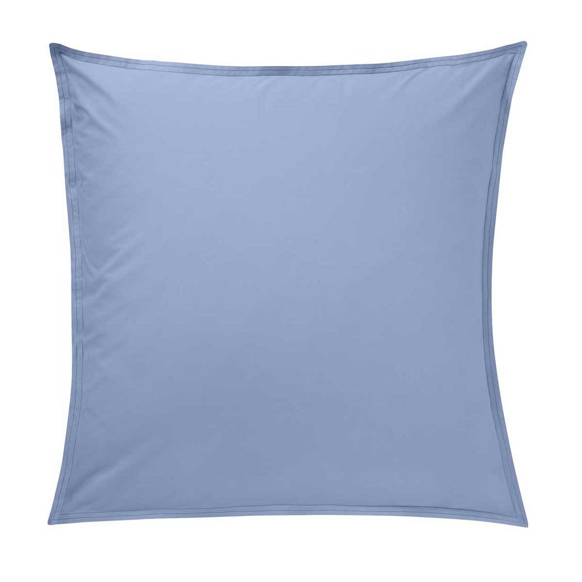 RENDEZ-VOUS OLYMPE - Taie d'oreiller en percale de coton bleu 65x65