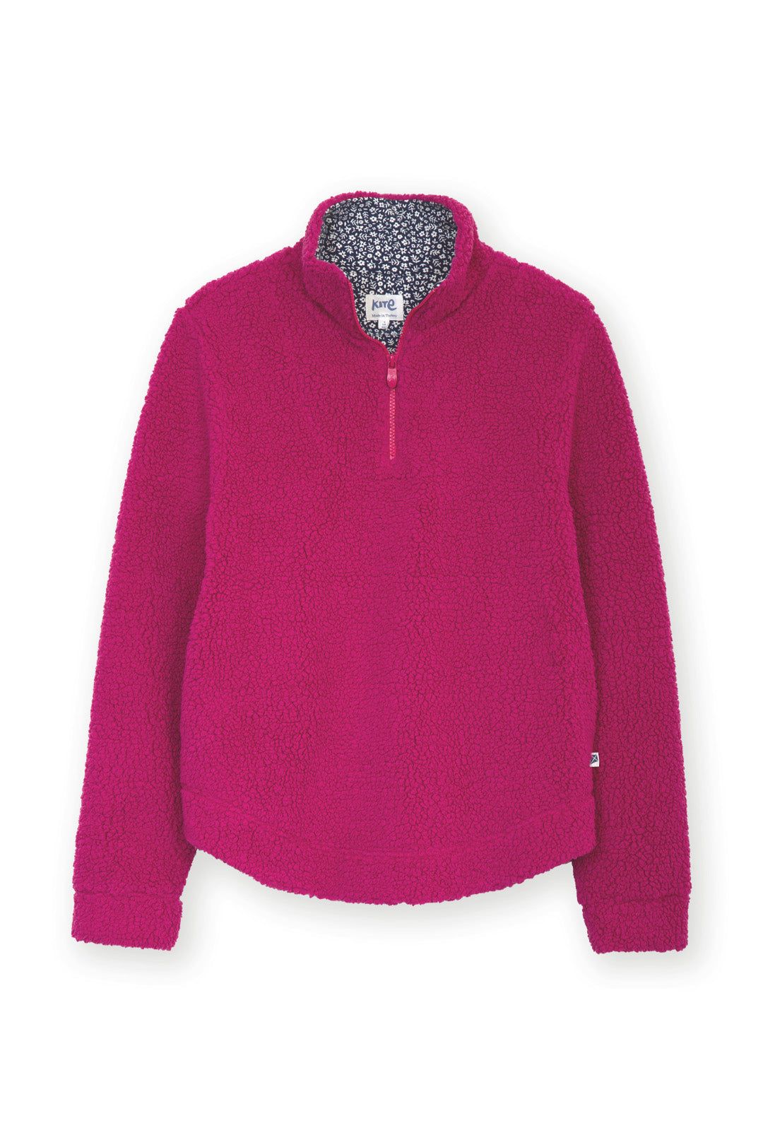 Kite Purbeck 1/4 Zip Teddy Fleece Fuchsia