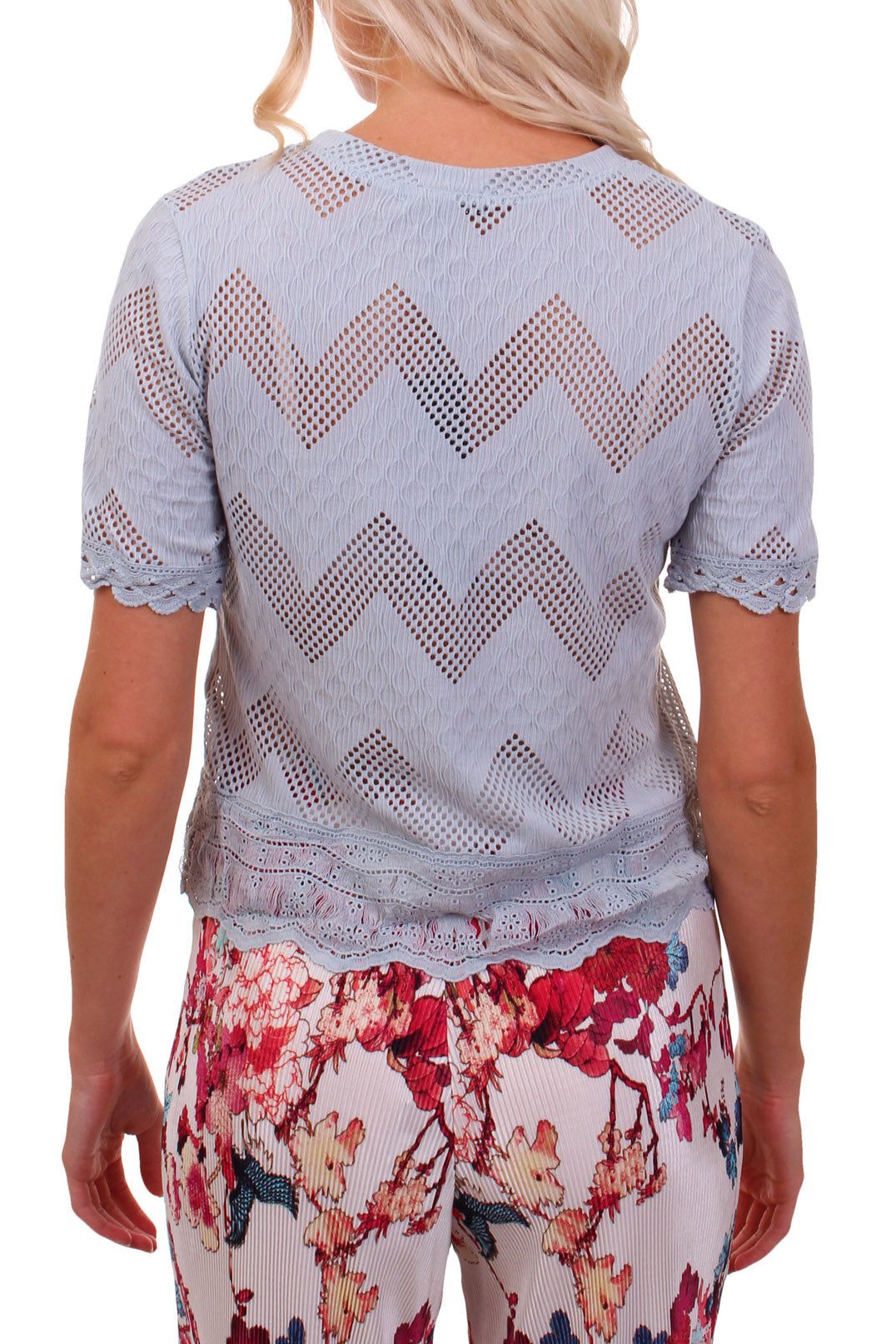 Cutie London Zigzag Lace Top