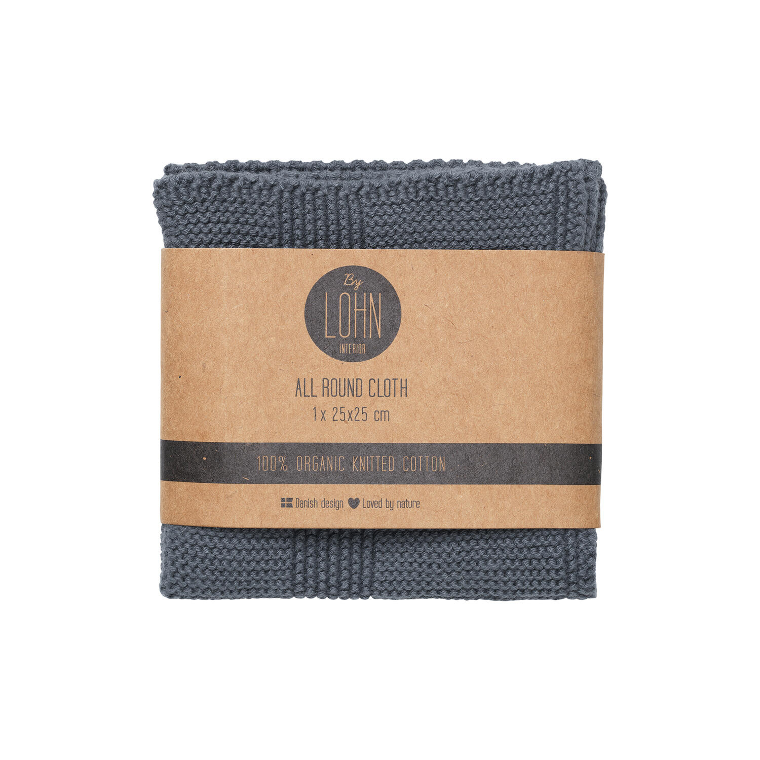 Strikket Klud, dark grey