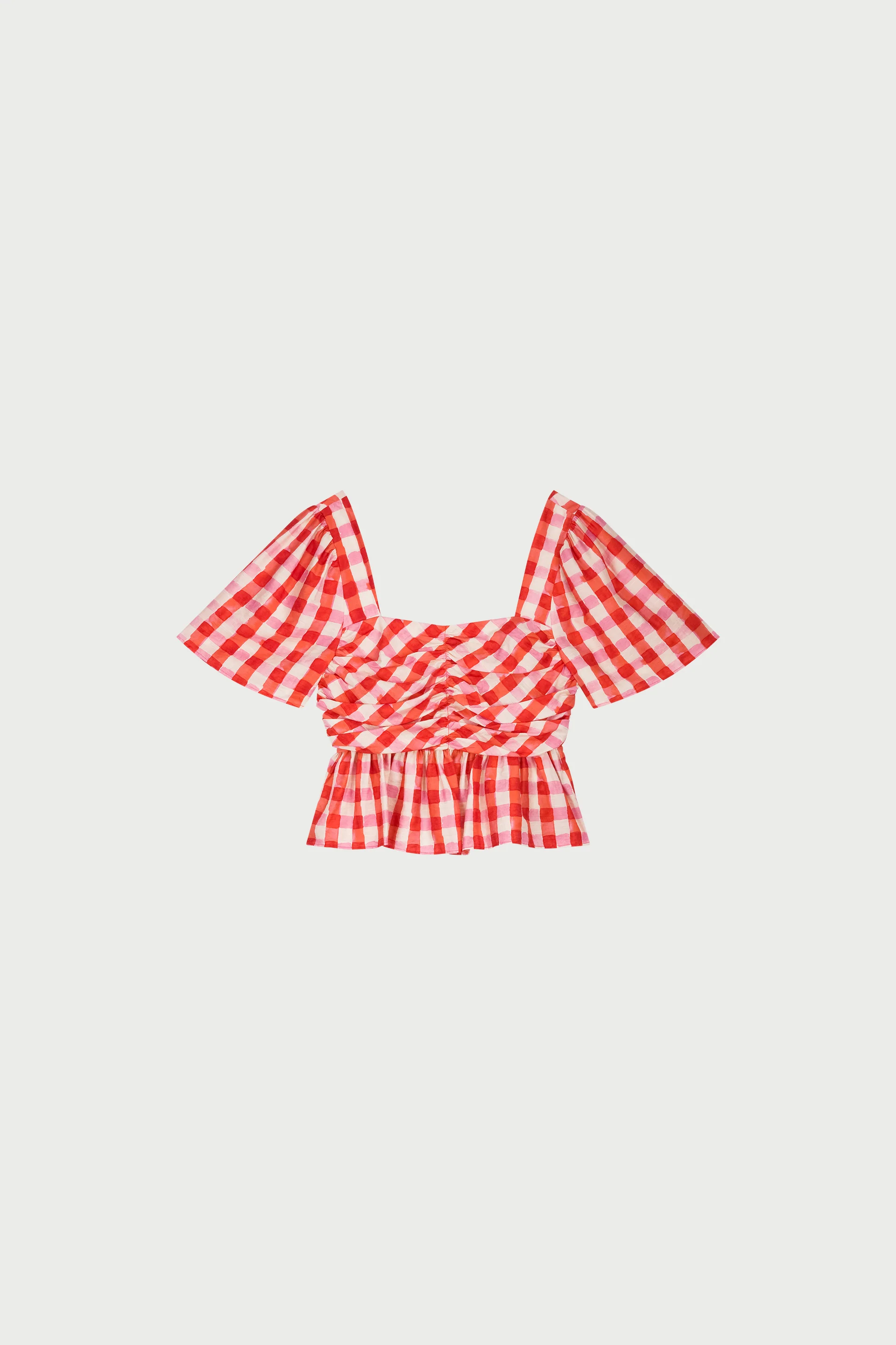 Carletta Top | Tangerine Tango/Cosy White