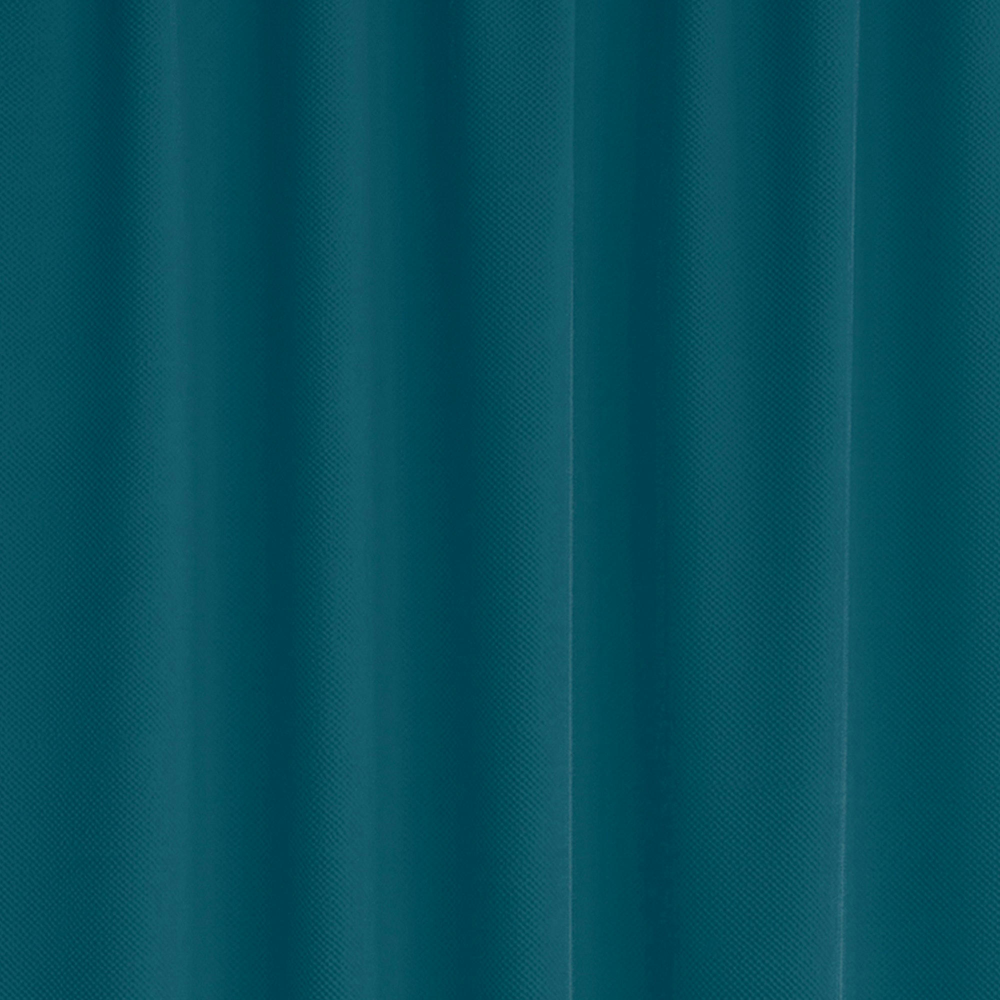 - Rideau de douche classique tissu jacquard uni bleu