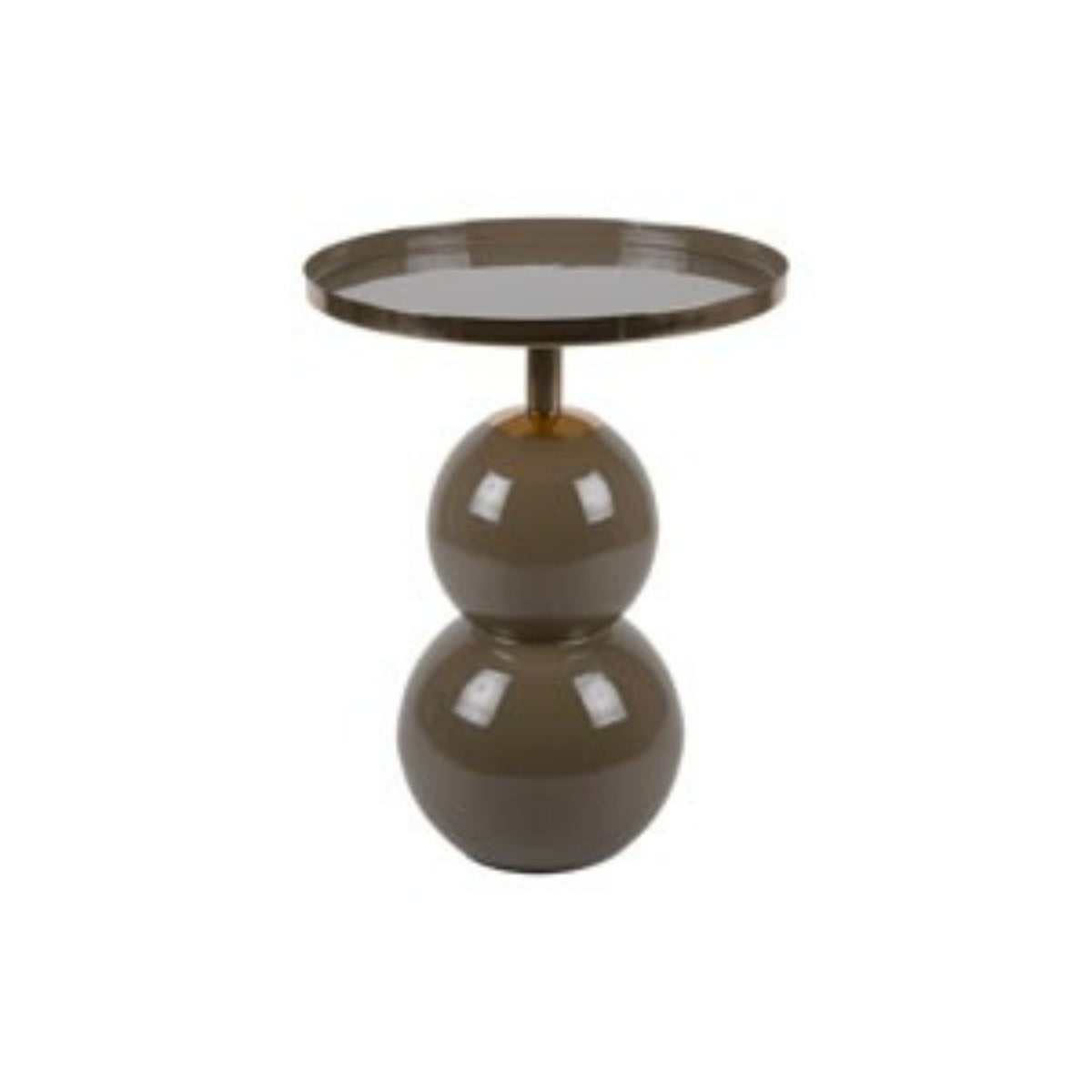 Leitmotiv bijzettafel Nora - groen - Ø40.5cm