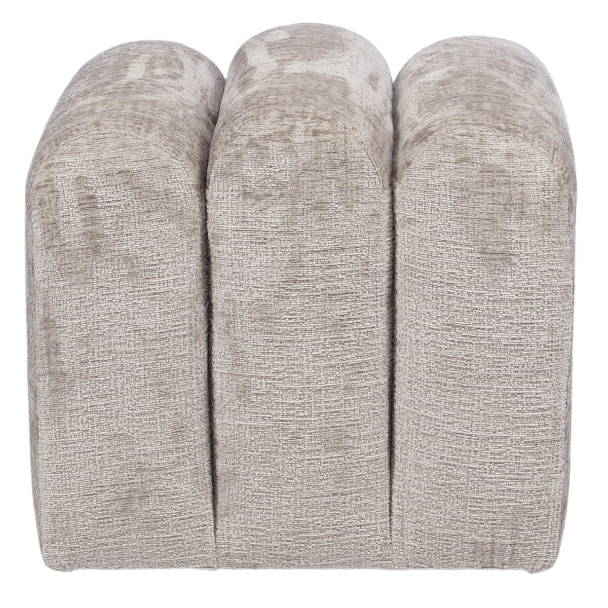 DÉJA Living Poef Lavia - Taupe - Stof - 45x45x40cm