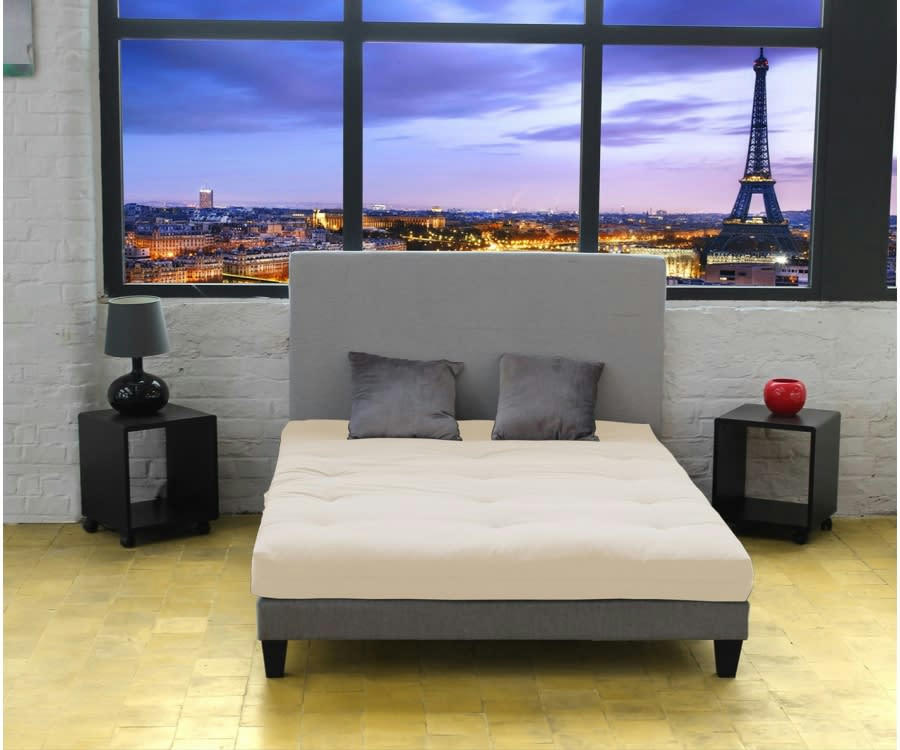 FUTON LATEX - Matelas futon latex écru 90x190