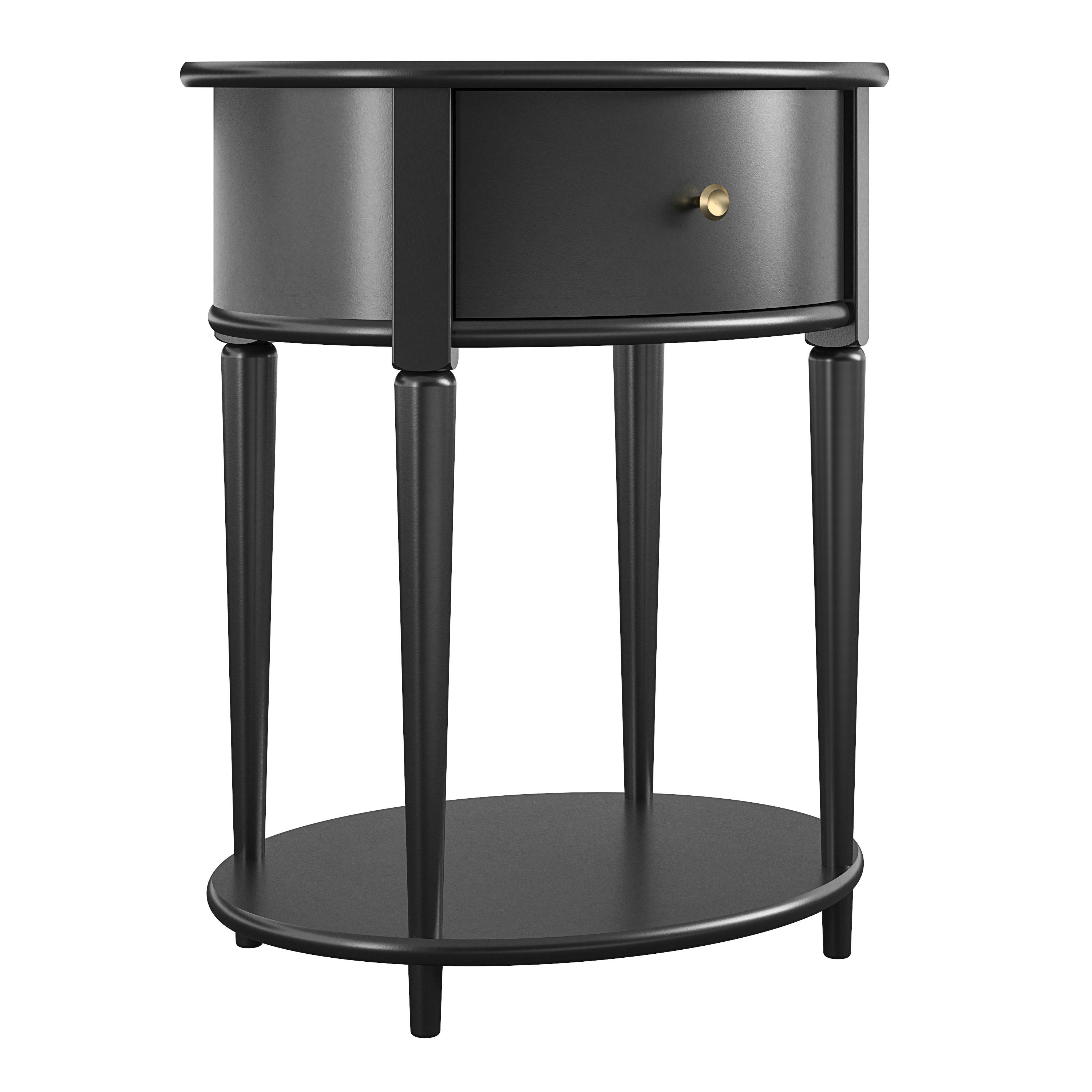 AURORA - Table d'appoint en bois noir