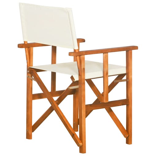 NNEVL Director's Chairs 2 pcs Solid Acacia Wood
