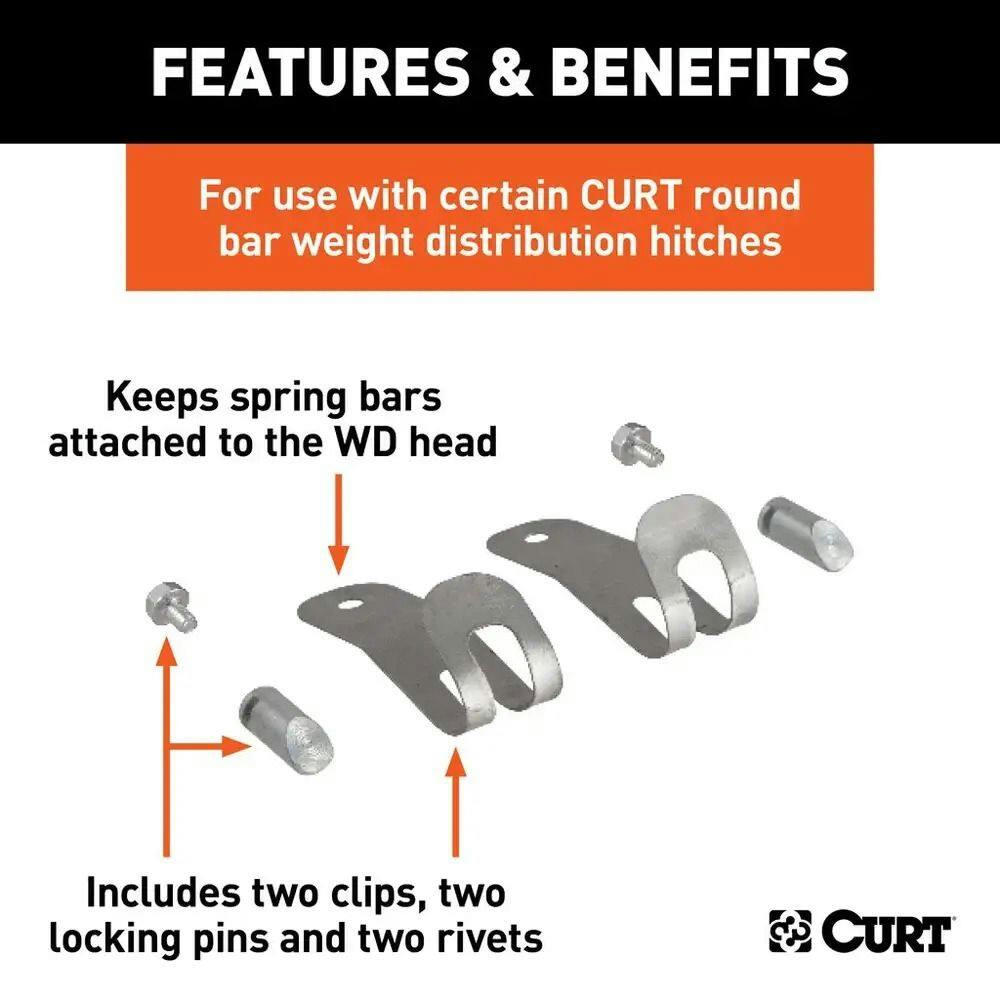 Replacement Round Bar Weight Distribution Hitch Retainers