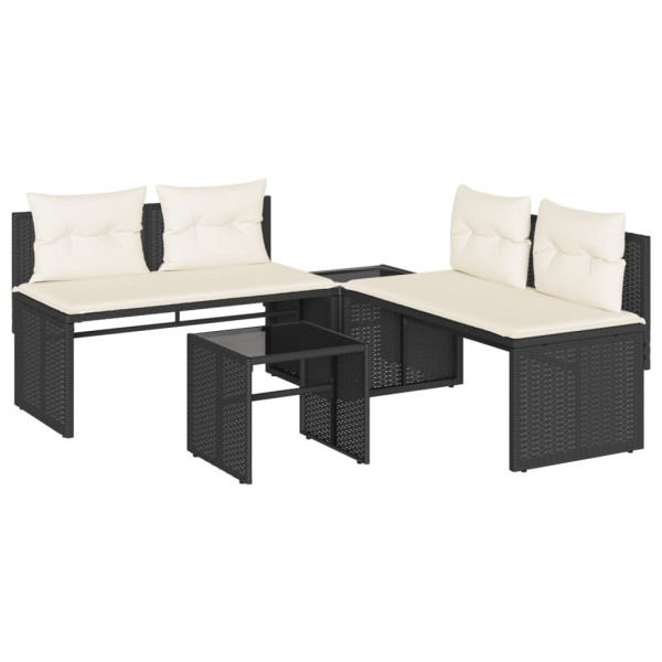 Zestaw Mebli Ogrodowych Komplet Wypoczynkowy Na Taras Balkon Ogród Poduszki
