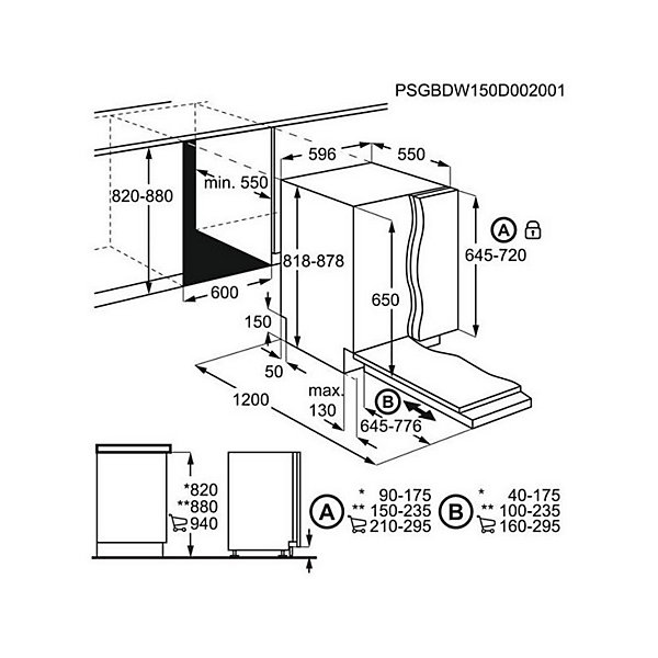 Lave-vaisselle encastrable ELECTROLUX 14 Couverts 59.6cm A, 1139444