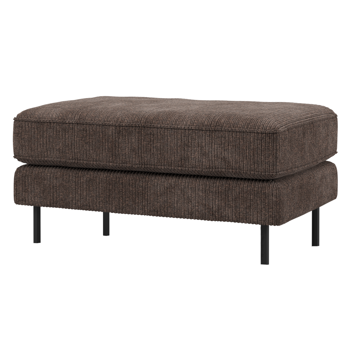 WOOOD hocker op poten Rodeo - Ribstof - Bruin - 45x84x54