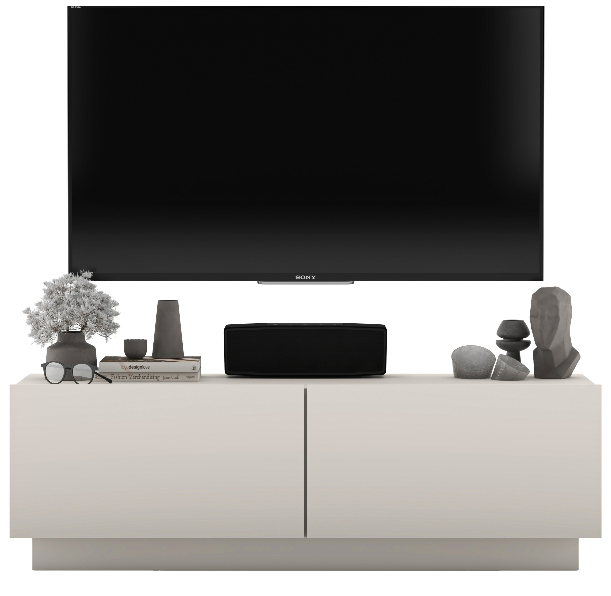 Uniwersalna szafka RTV Mała komoda kaszmir mat 120 cm