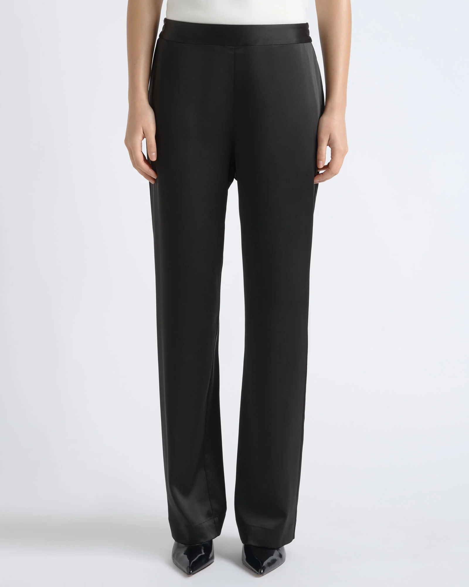 Satin High Waisted Pant