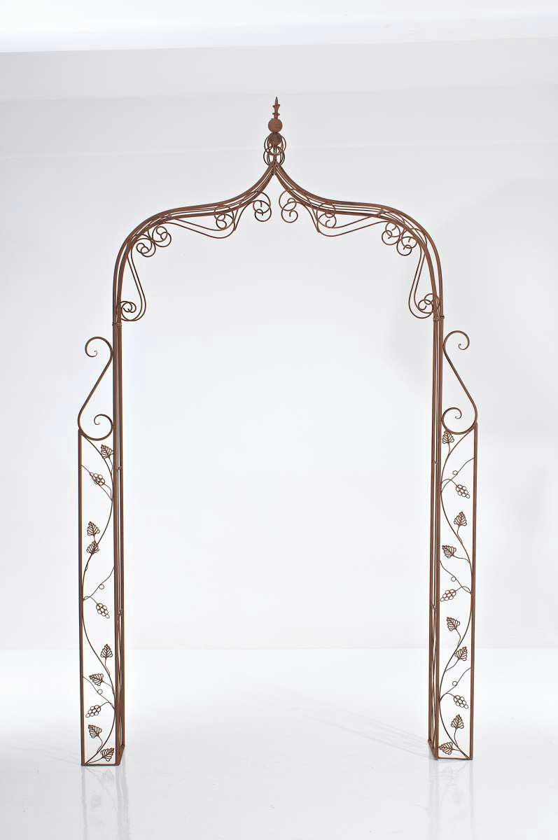 AURORA - Arche pour plantes grimpantes en métal Marron antique