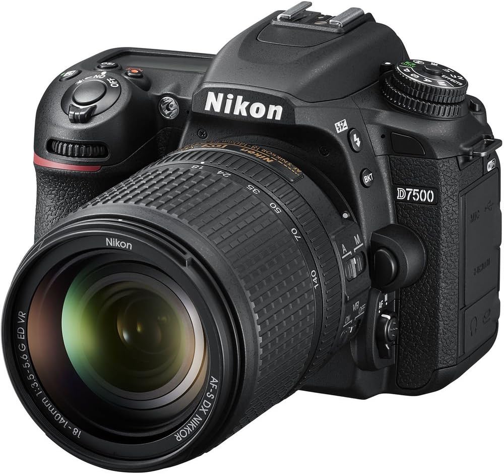 Nikon D7500 20.9MP DSLR Camera with AF-S DX NIKKOR 18-140mm f/3.5-5.6G ED VR Lens  Black