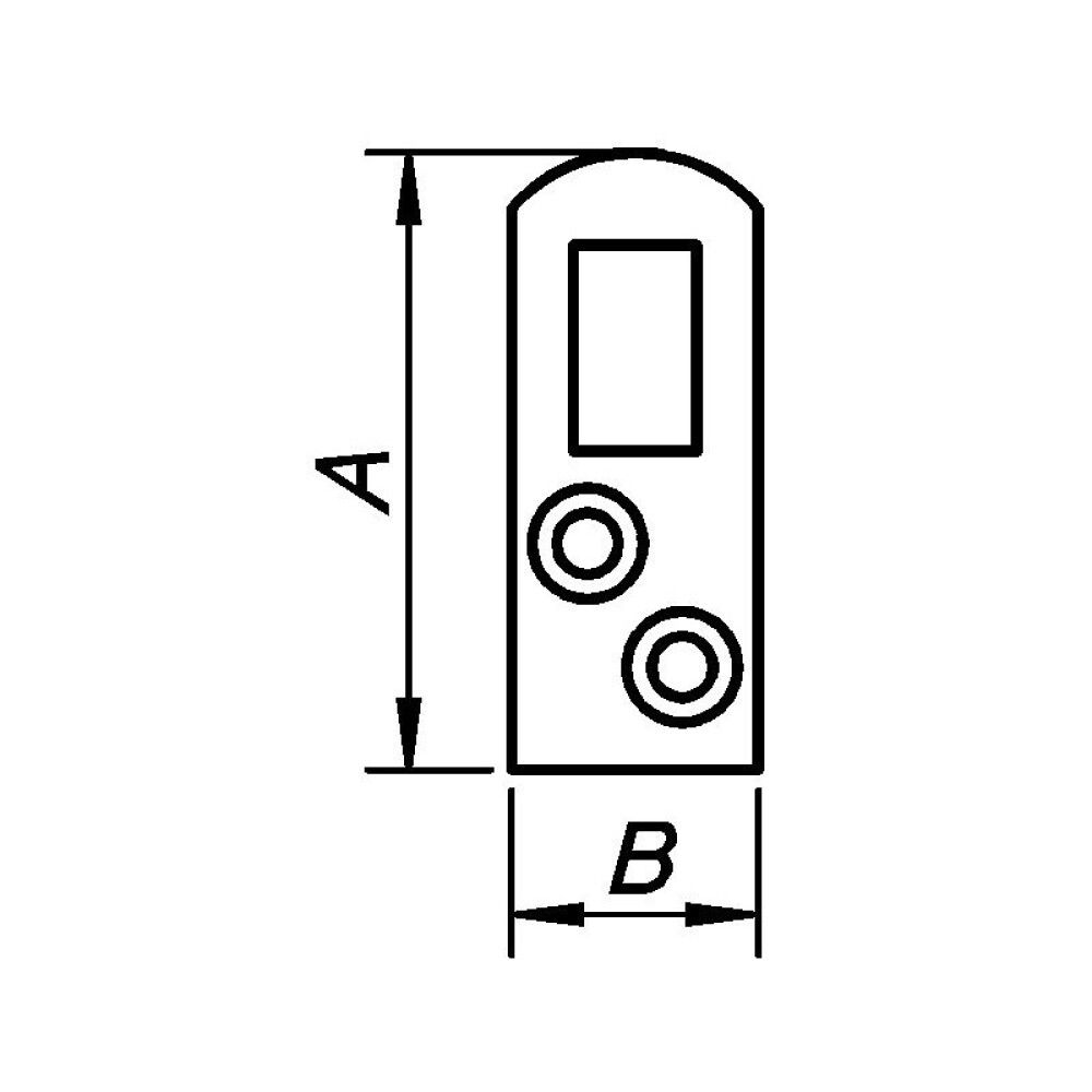 HENGEJERN PN BESLAG DESIGN FORSINKET 30MM 4STK