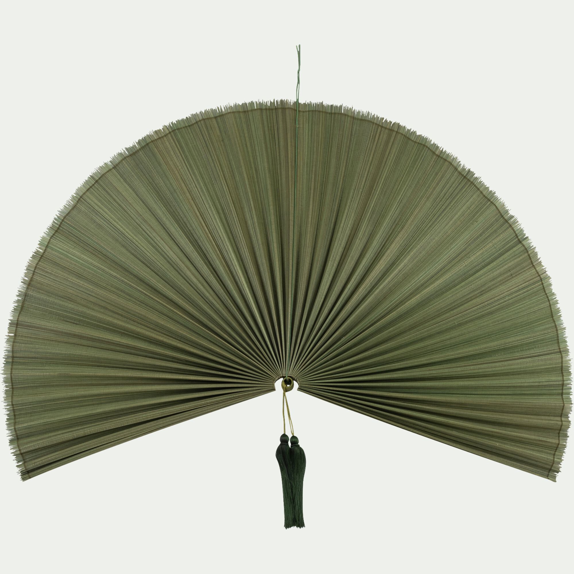 VRAILLE - Déco murale éventail en bambou - vert göreme L155cm