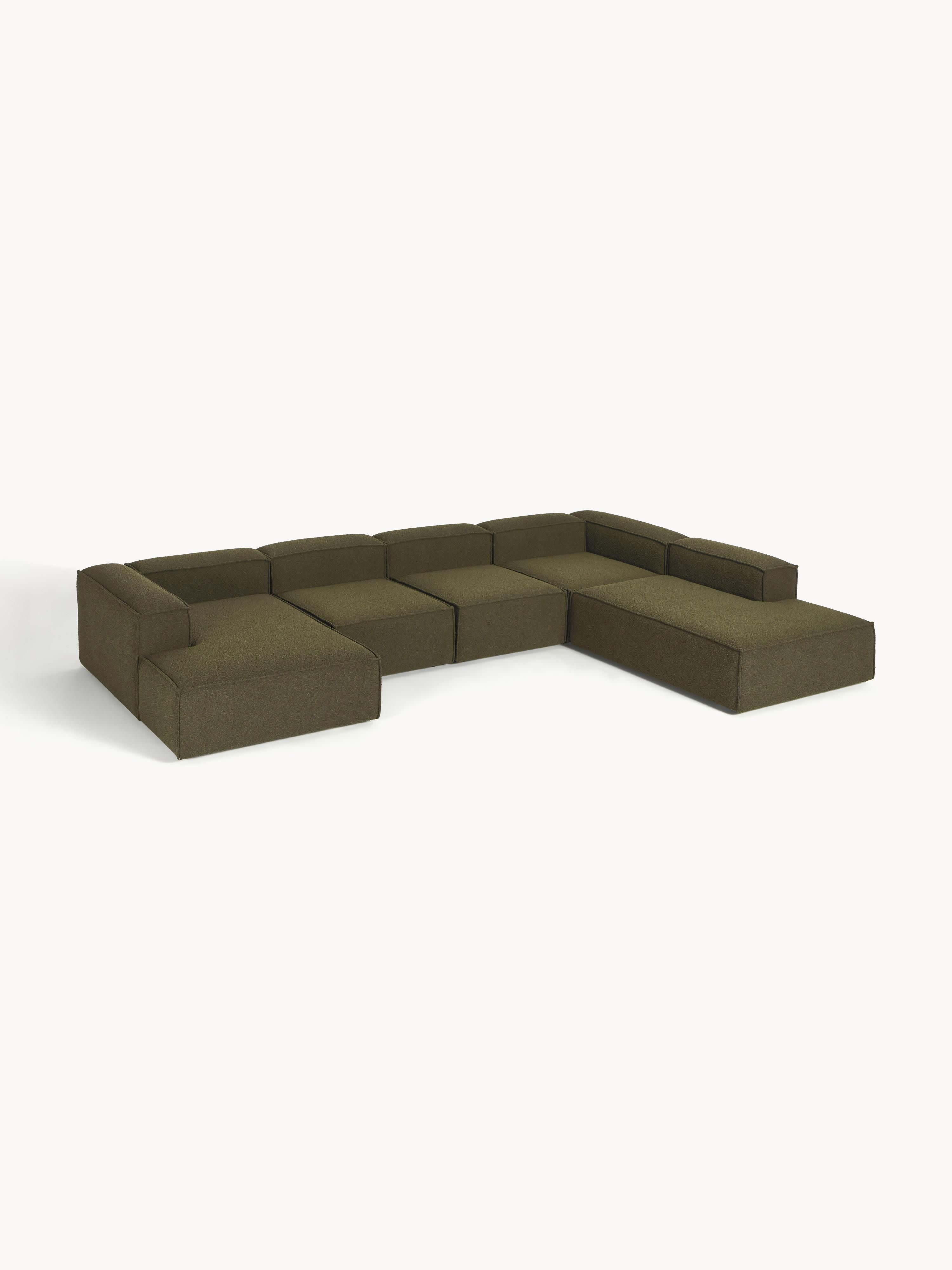 Modulares XL Sofa Lennon aus Bouclé