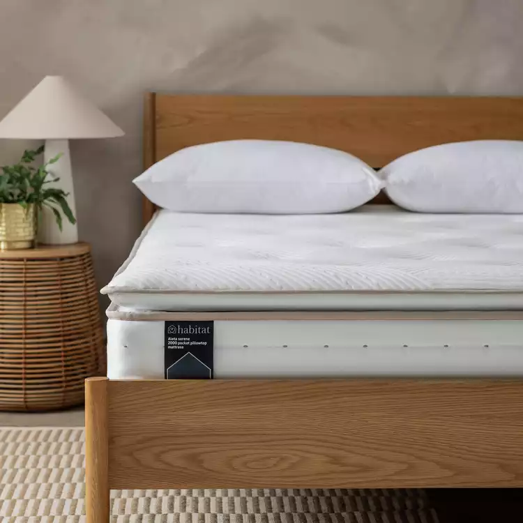 Habitat Aleta Natural 2000 Pkt Pillowtop Mattress - Double