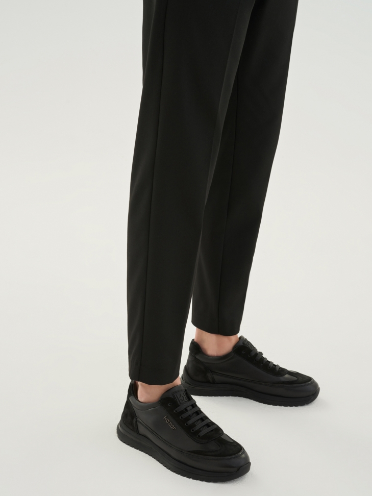 Men's black sneakers