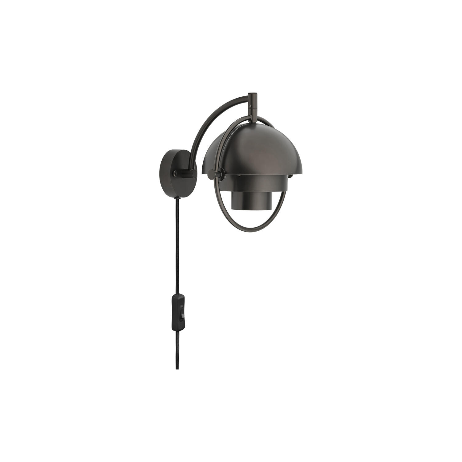 Multi-Lite Wall Lamp, black brass