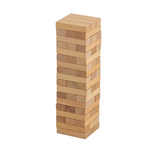 Mini Jenjo Wooden Tumbling Tower 27cm Height