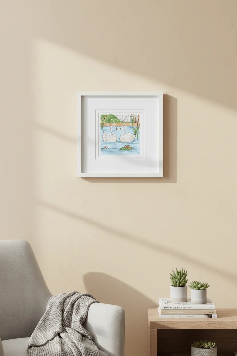 One Love Large Framed Art Print