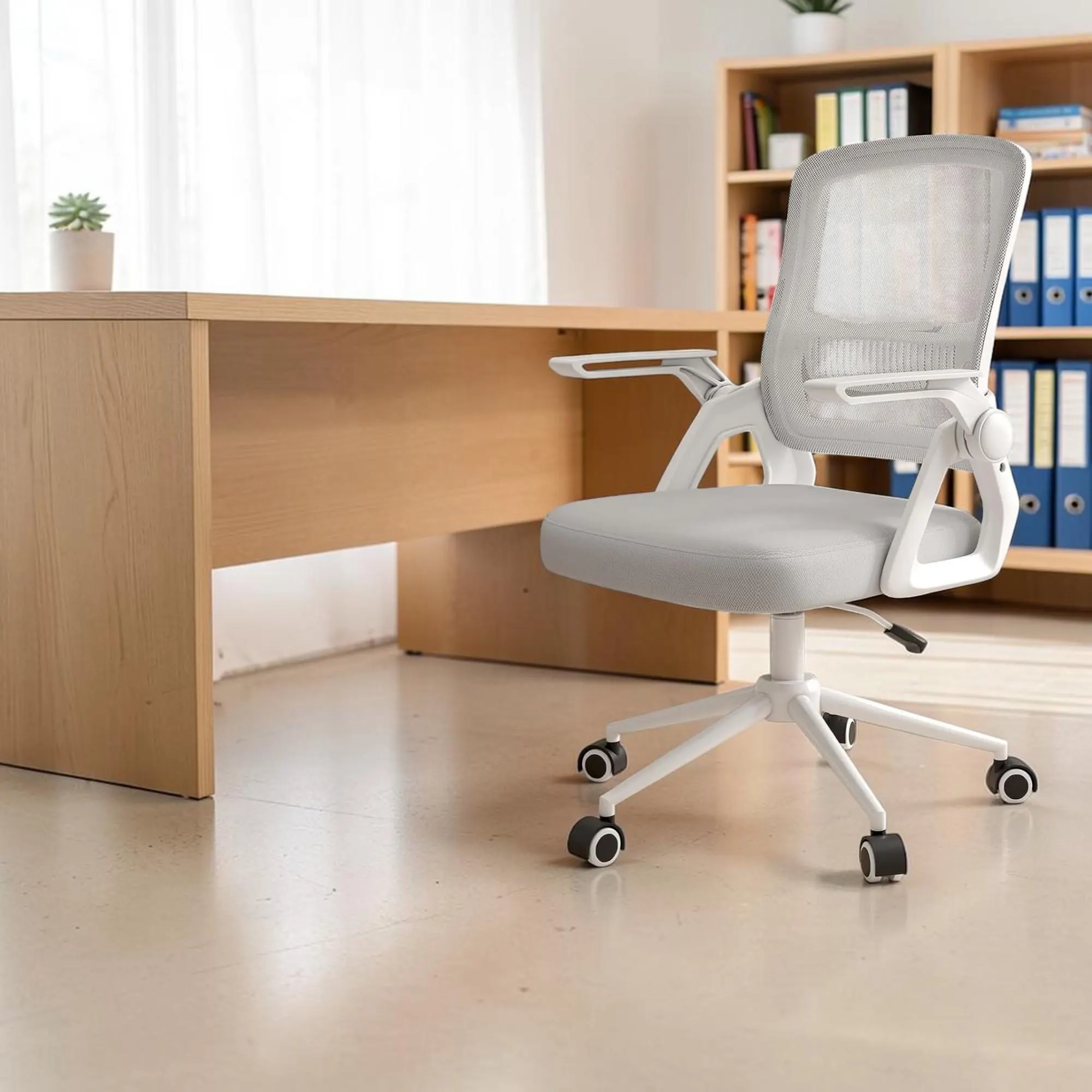 Ergonomic Office Chair Mesh Desk Chair Swivel Computer Chair Mid Back Home Office Chair Adjustable Task Chair Gaming Chair