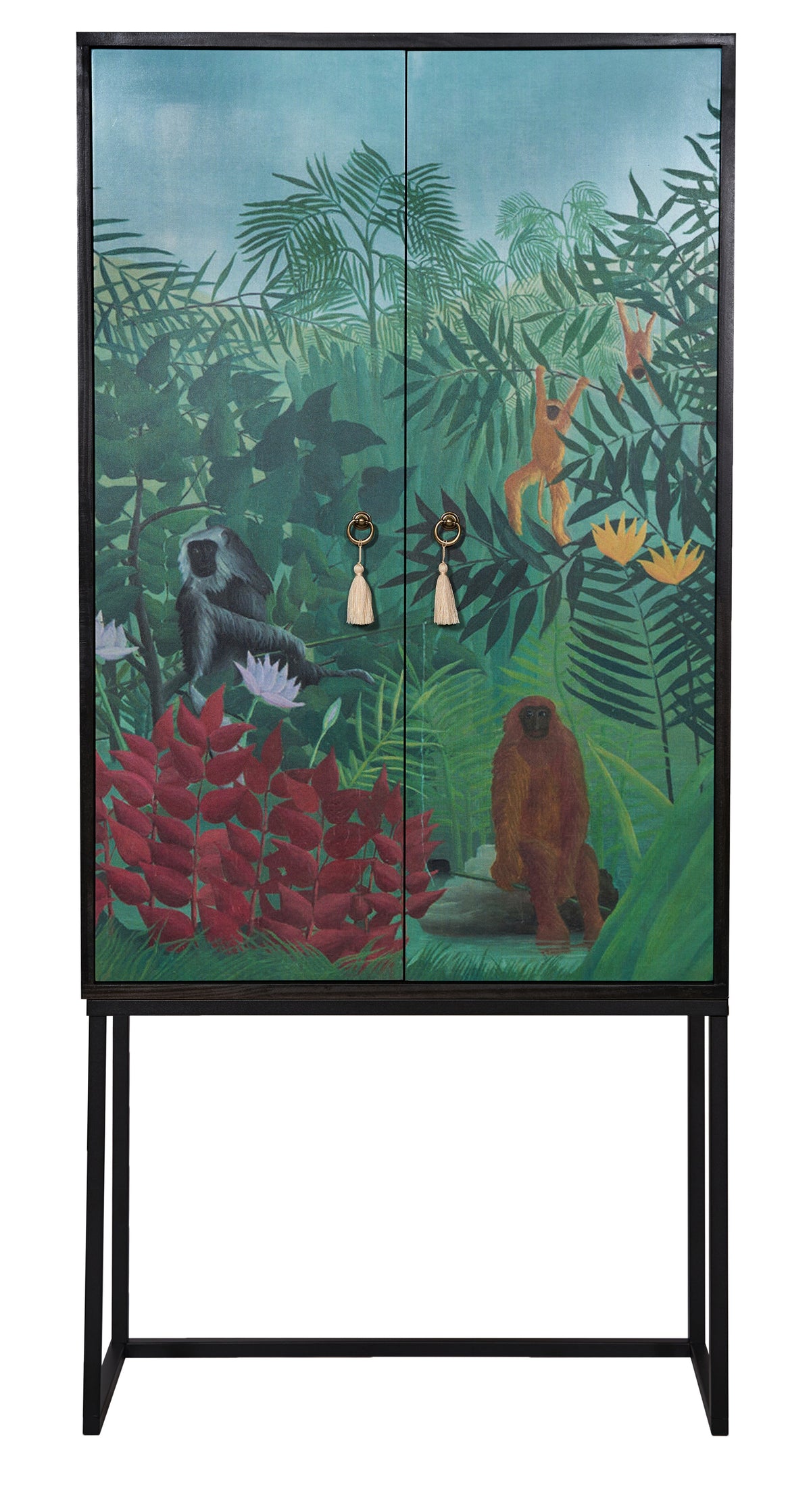 Kast dressoir met 2 deuren van MDF met wild patroon