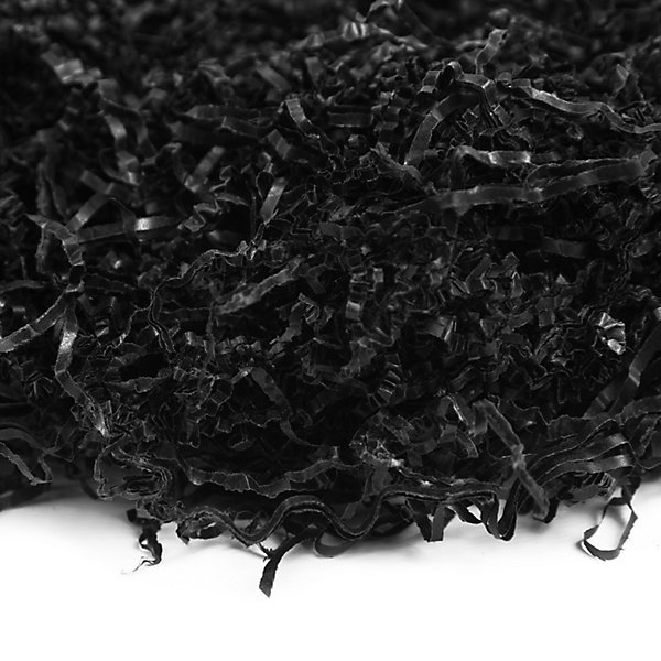 Creative Deco 200g Frisure Papier Déchiqueté Papier Kraft Noir - Papier Cadeau Noel - Frisure Emballage Remplissage Boite Cadeau