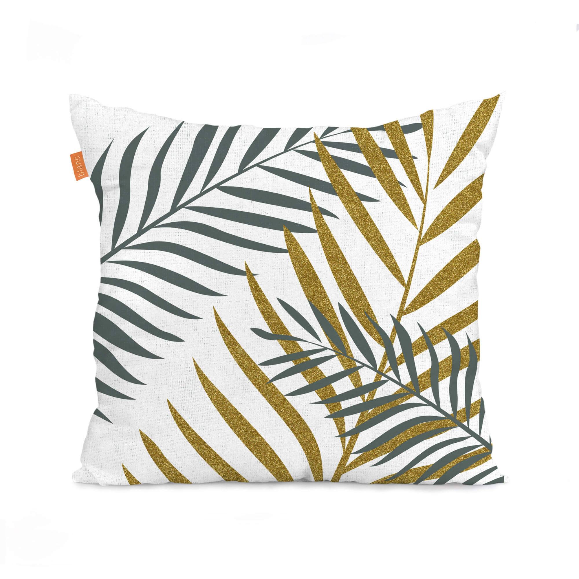 Blanc Set van 2 kussenhoezen Foliage Mint