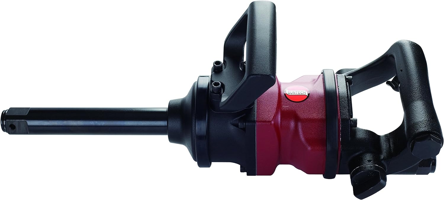SM-47-4073L7 Air Impact Wrench with 7 Light Weight Extended Anvil, Red/Black, 1