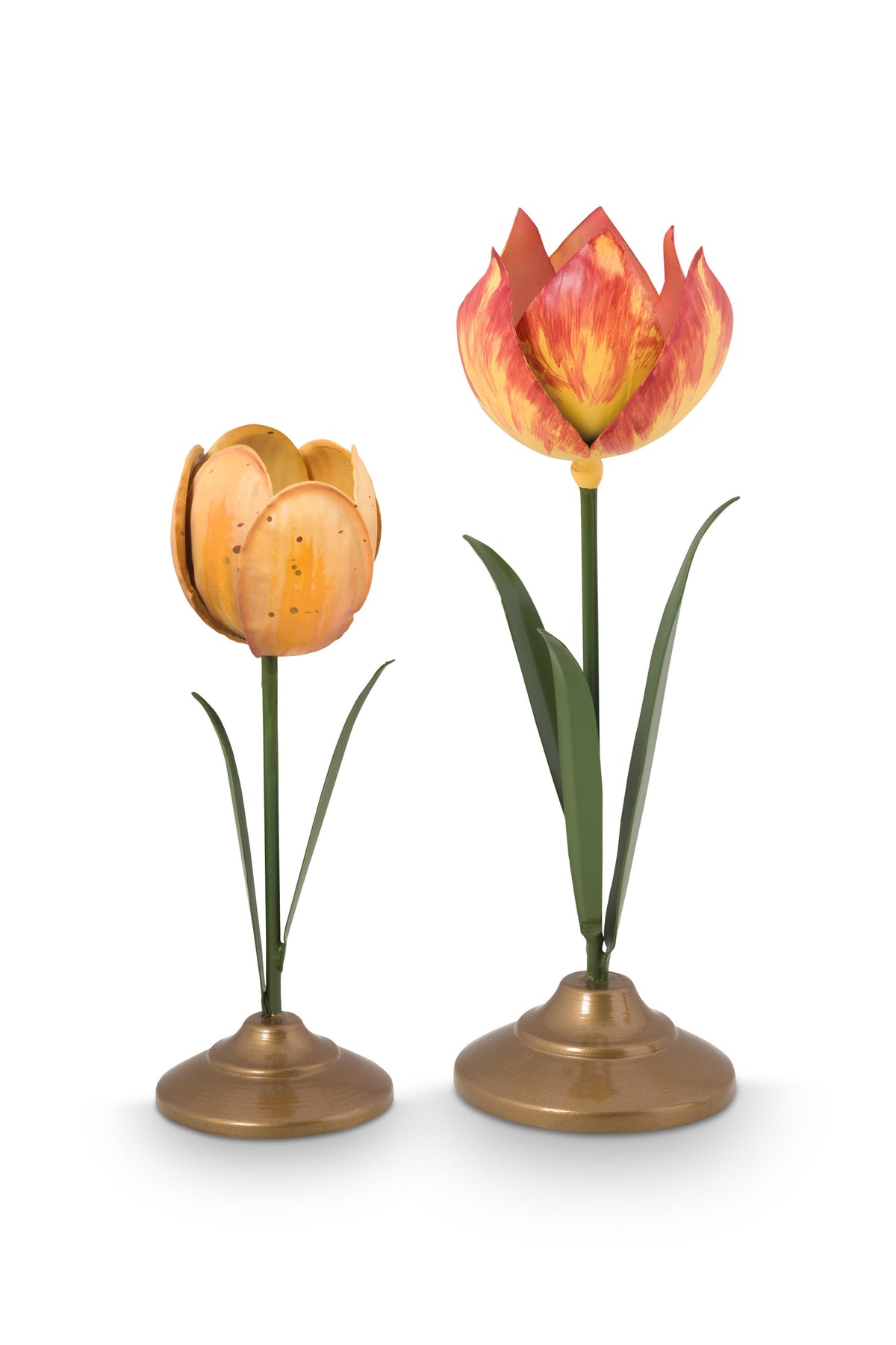Pip Studio - Tulpen Kandelaar - Geel - 21cm - 2 stuks